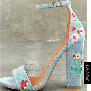 Lulus denim heels